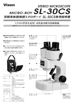 ミクロボーイ SL-30CS 使用説明書（904KB）