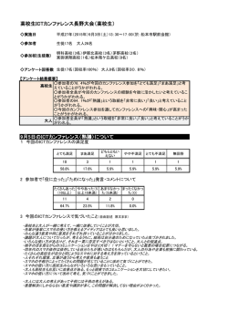 高校生ICTカンファレンス長野大会（高校生） 9月5日のICTカンファレンス