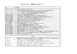 マイナンバーチェックシート