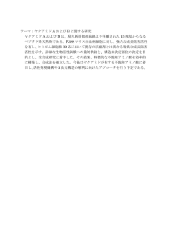 ヤクアミド A および B に関する研究 ヤクアミド A および B は、屋久新曽根