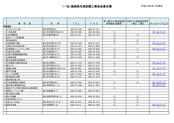 会員名簿（PDF） - 島根県冷凍空調工業会