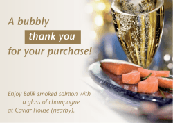 A bubbly thank you for your purchase!