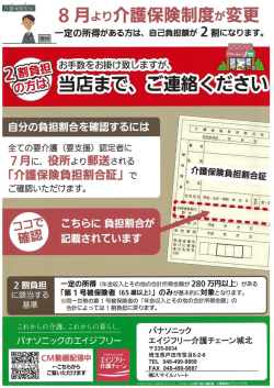 介護保険制度の変更について