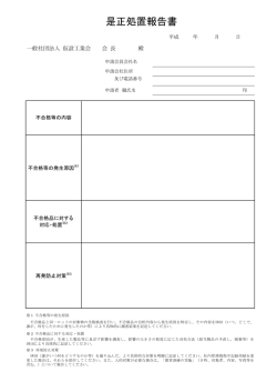 是正処置報告書