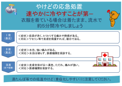 火傷の応急処置