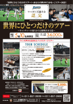 詳細はこちら（PDF） - 北海道日本ハムファイターズ