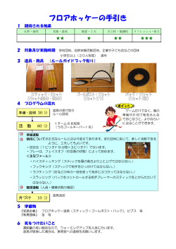フロアホッケーの手引き
