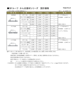 ヨドルーフ かん合葺材シリーズ 設計価格