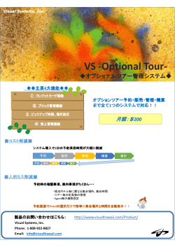 VS -Optional Tour - Visual Systems, Inc.