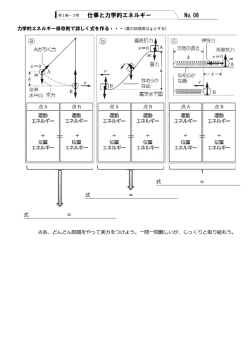 ＝ ＝ ＝ 仕事と力学的エネルギー No.06