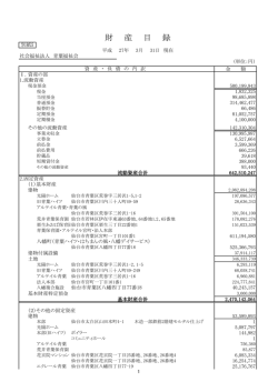 財産目録