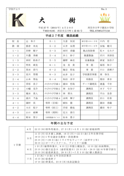 4月学校だより増刊号