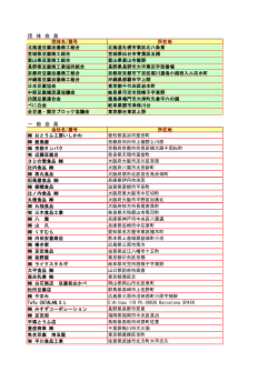 一般財団法人全国豆腐連合会 普通会員及び特別会員名簿