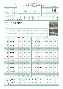 試合詳細  - 福島県中学校体育連盟