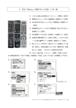 【 日立「Wooo」の再スキャン方法 】※一例