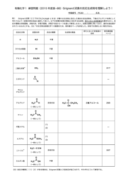 Grignard 試薬の反応生成物を理解しよう！