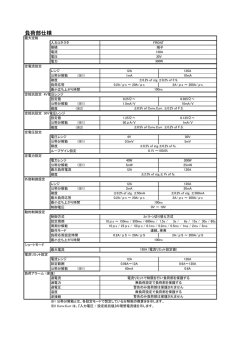 負荷部仕様