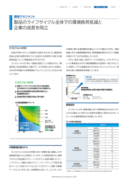 製品のライフサイクル全体での環境負荷低減と 企業の