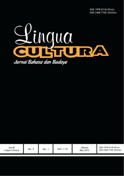 Jurnal Bahasa dan Budaya