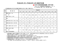 平成28年 - 日本小型船舶検査機構