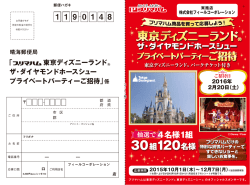 東京ディズニーランド ザ・ダイヤモンドホースシュー プライベート