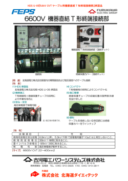 6600V 機器直結 T 形終端接続部