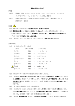 果物の香りを作ろう