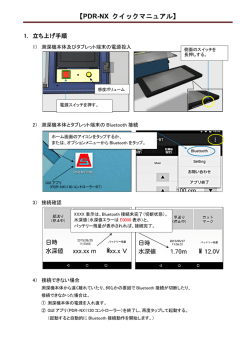 【PDR-NX クイックマニュアル】