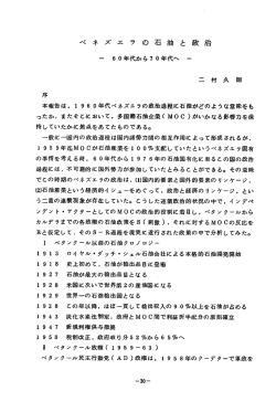 ベネズエラの石油と政治