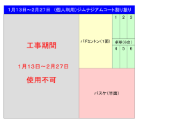 工事期間 使用不可