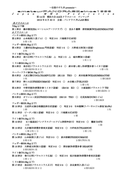 J apan MMAF ederation B クラスルール A クラスルール