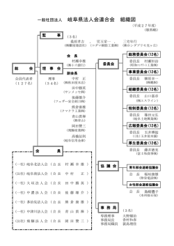 一般社団法人 岐阜県法人会連合会 組織図
