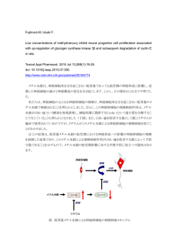 （基礎研究部）らによる 論文 &rdquo;低濃度メチル水銀はGSK