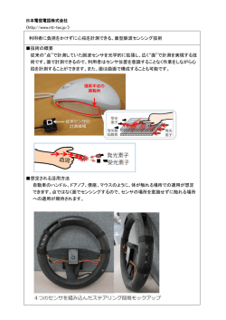 利  者に負担をかけずに  拍を計測できる、面型脈波センシング技術 技術