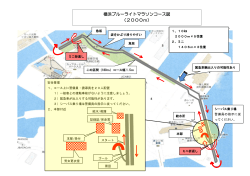 横浜ブルーライトマラソンコース図 （2000m）