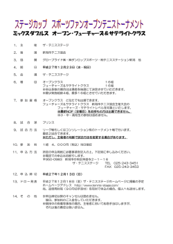 （ミックスダブルス オープン・フューチャーズ