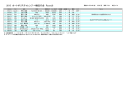 結果表 - オートポリス