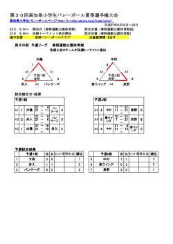 第30回高知県小学生バレーボール夏季選手権大会
