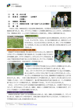（1） 班 名：のはら班 （2） 班員名：川畑美桜子 山田毬子 小林龍一 （3