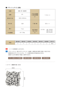 クラッシュタイル 施釉 え 300 300