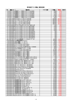 株式会社アイシス 製品 価格改定のお知らせ