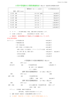 そば店用電動石臼製粉機参考価格