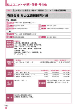 有限会社 サカヱ造形開発沖縄