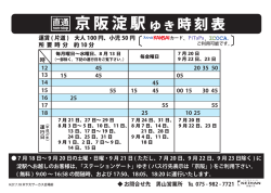 H27.7.18【時刻表】木下大サーカス(会場前) 【最終】