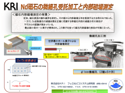 ＜磁石内部磁場測定の背景＞