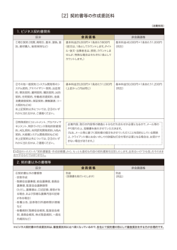 ［2］契約書等の作成委託料