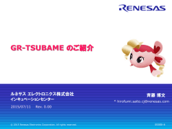 GR-TSUBAME - RenesasRulz