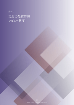 現行の品質管理 レビュー制度
