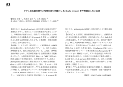 グラム染色塗抹標本と培地所見の乖離から Bordetella pertussis を早期