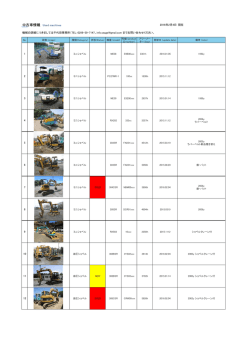 中古車情報 Used machines